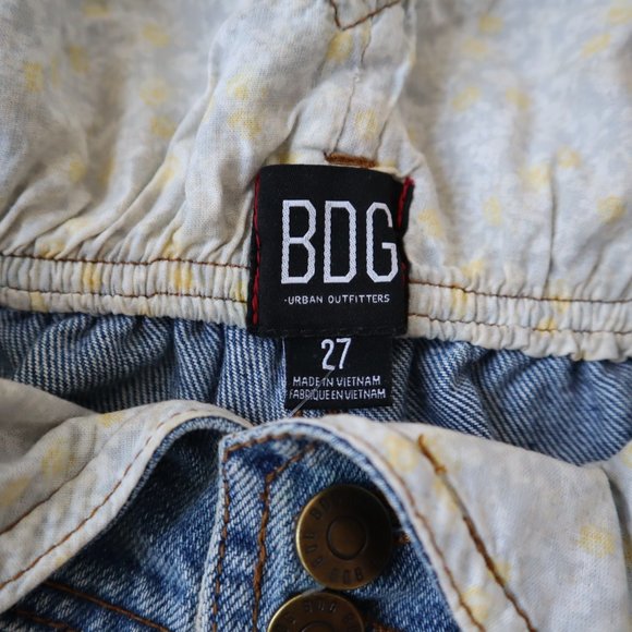 BDG Urban Outfitters Paperbag Blue Jeans, Size 27 - Picture 9 of 16